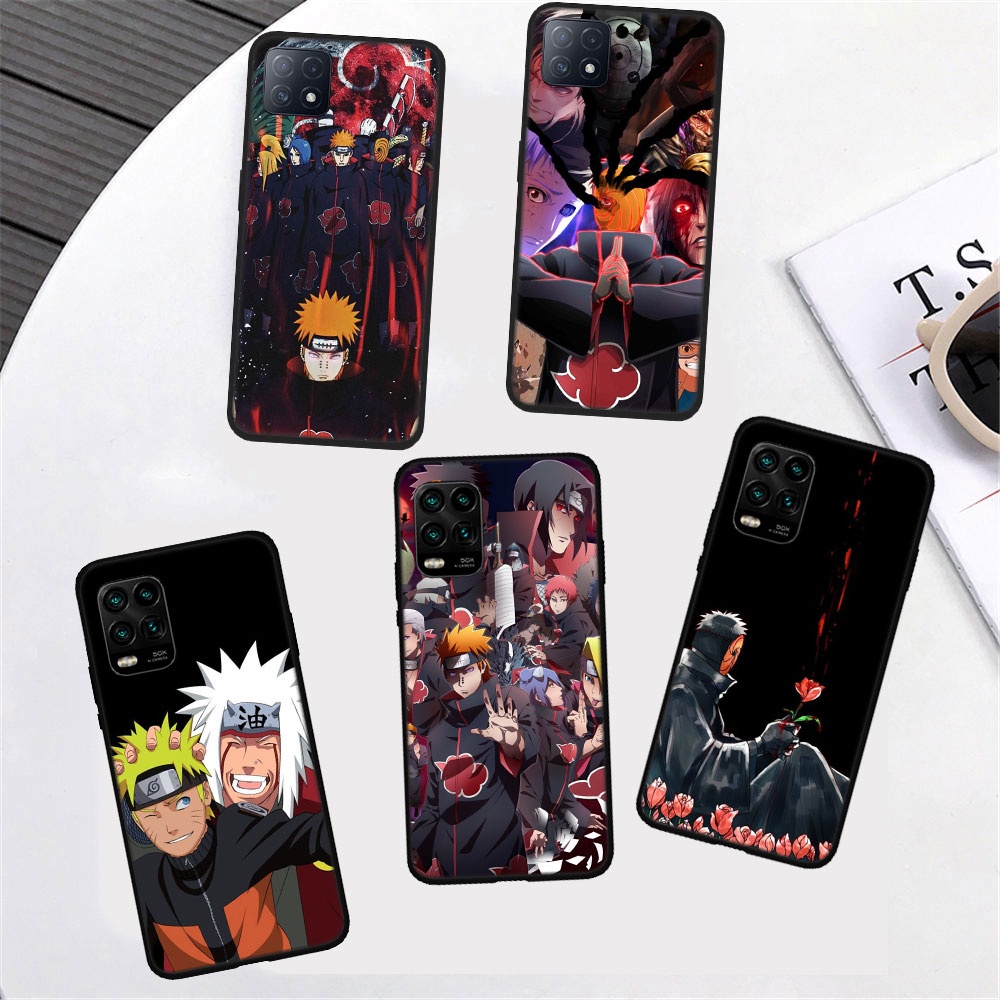 Ốp điện thoại mềm hình Naruto Akatsuki SST6 cho Realme C2 C3 C11 C12 C15 C17 C20 C21 C25