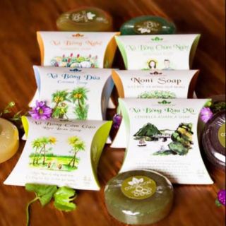 Combo 4 xb COCOSAVON (XB Cô Ba)-nghệ, trái nhàu, trà xanh, cám gạo