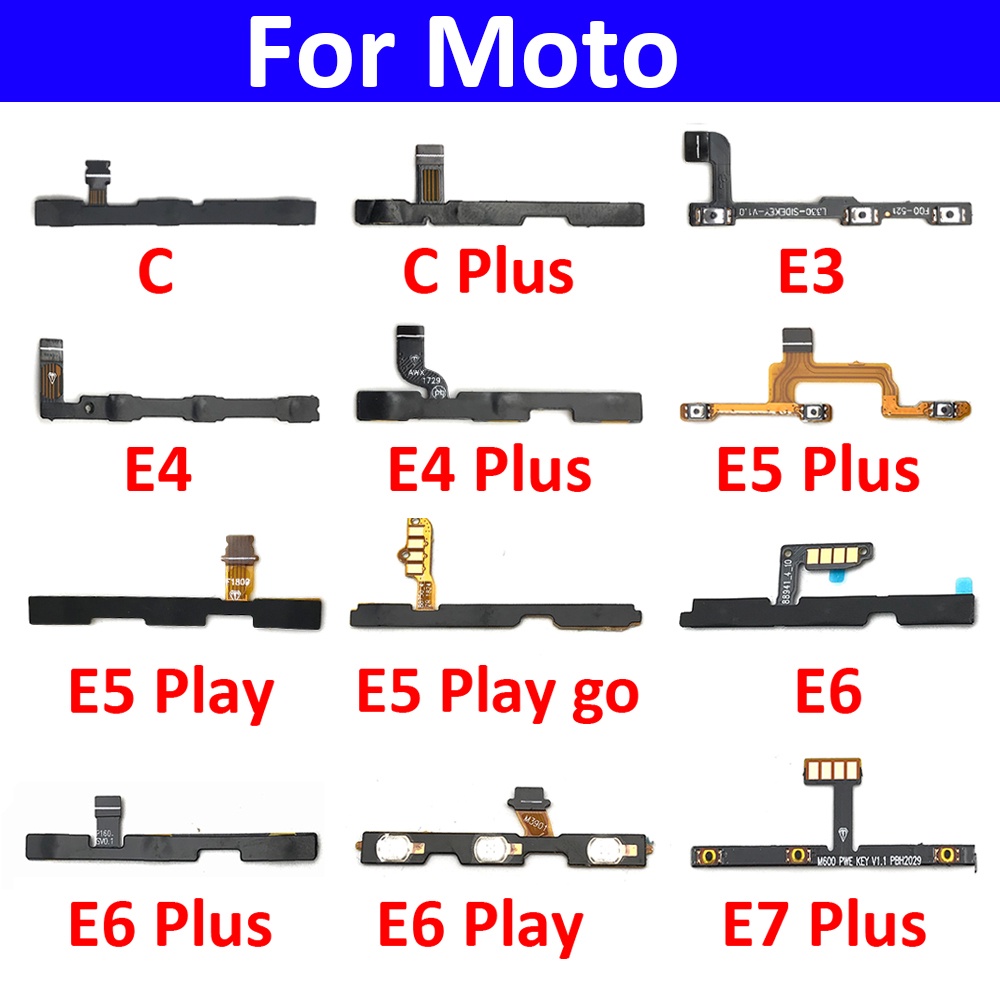 Mạch Nút Âm Lượng Cho Motorola Moto C E3 E4 E5 E6 E7 Plus Play Go