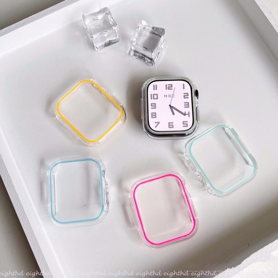 Ốp Bảo Vệ Mặt Đồng Hồ Thông Minh Series 7 6 SE 5 4 3 2 1 Kích Thước 45mm 41mm 44mm 40mm 42mm 38mm