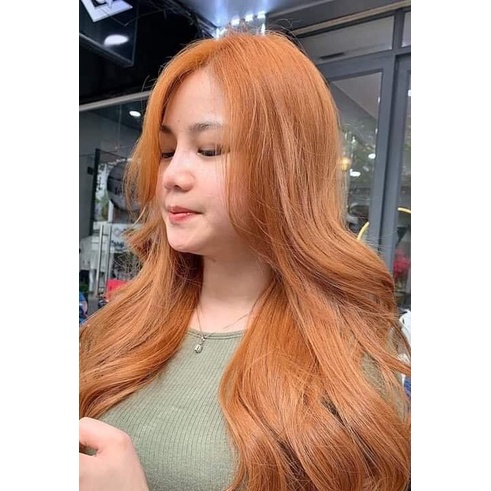 Thuốc Nhuộm tóc màu Cam Đào | Ảnh Thật