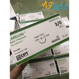 Chỉ phẫu thuật cpt carelon nylon số 3/0 m20a20