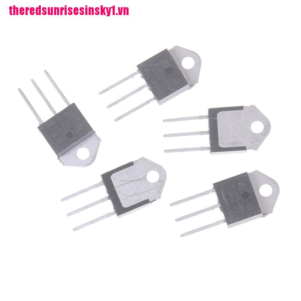 Set 5 triac bán dẫn Bta41-600B ba cực To-3P 40A chất lượng cao