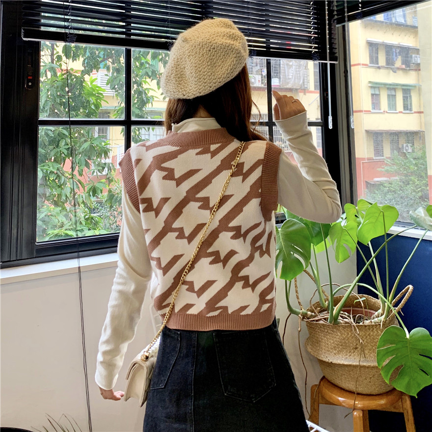 Áo Khoác Len Không Tay Thời Trang Mùa Thu Hàn Quốc Dành Cho Nữ | BigBuy360 - bigbuy360.vn