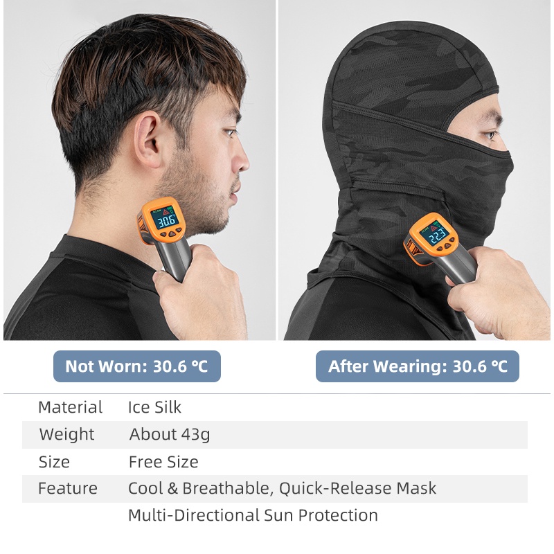 Rockbros Khẩu Trang Chống Nắng Bằng Lụa Mát Dùng Đi Xe Máy Dành Cho Nam Và Nữ