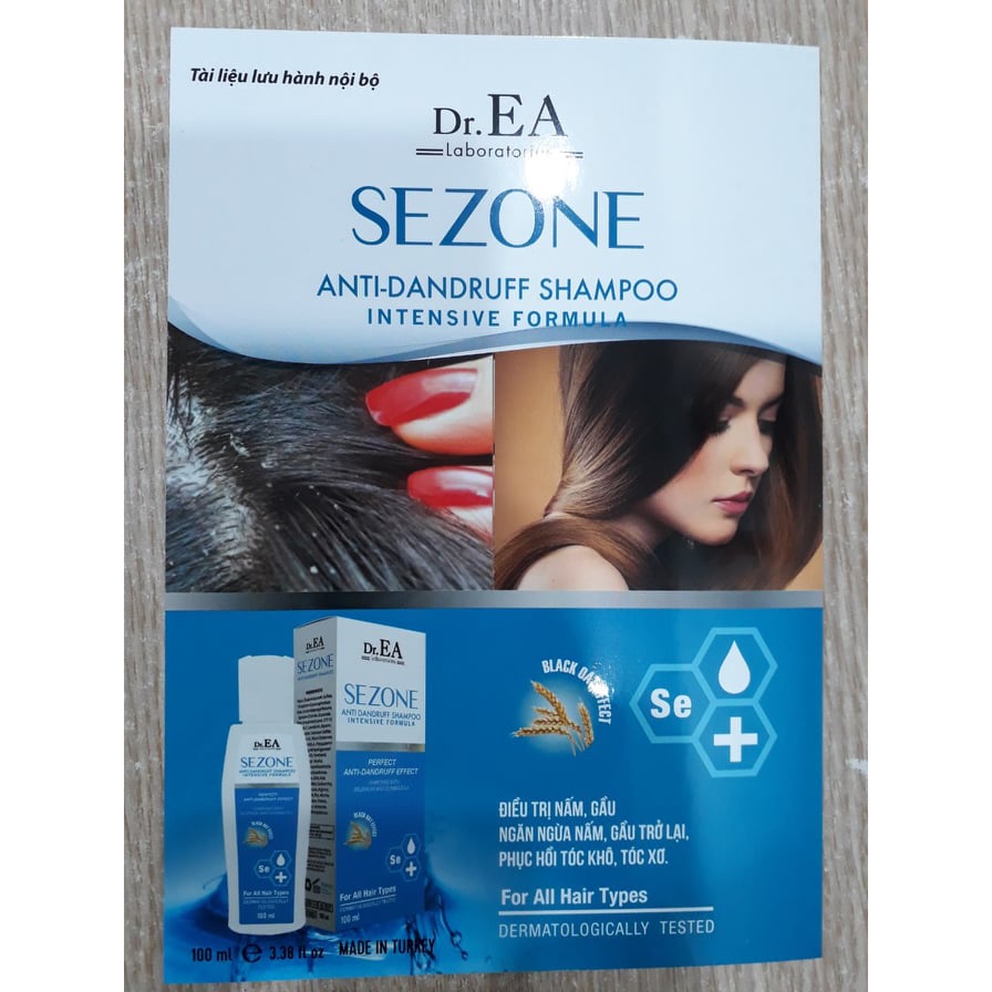 [Chính Hãng]  Dầu gội hết dầu hết ngứa nấm da đầu Dr EA Sezone dạng gel it taoh bọt lọ 100ml