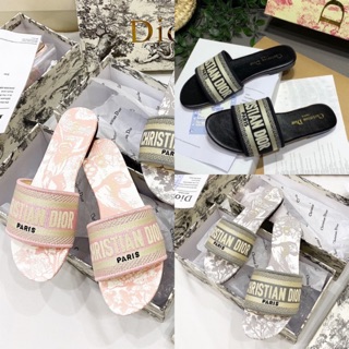 ❤️ <3 Sale Hot | Trợ Giá | Dép dior thổ cẩm quai ngang super fullbox bill túi giấy . ! . . ! ⇞ : .