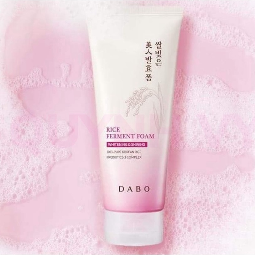 Combo 2 Hộp Sữa rửa mặt dành cho da khô, da thâm mụn từ tinh chất gạo hàn quốc Dabo Ferment Foam Hàn quốc 180ml / Hộp