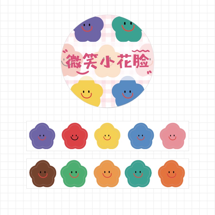 Bộ 100 băng dính washi hình động vật/trái cây trang trí nhật ký/album DIY