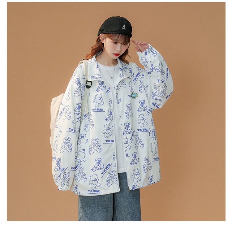 Áo khoác IFNICEFUTURE dáng rộng thiết kế thời trang mùa xuân dành cho cặp đôi