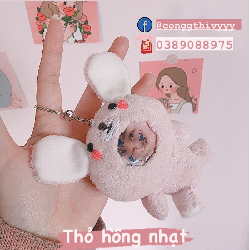 [CHAT TRƯỚC KHI ĐẶT] Gấu bông in hình HANDMADE 100%(Kèm móc)