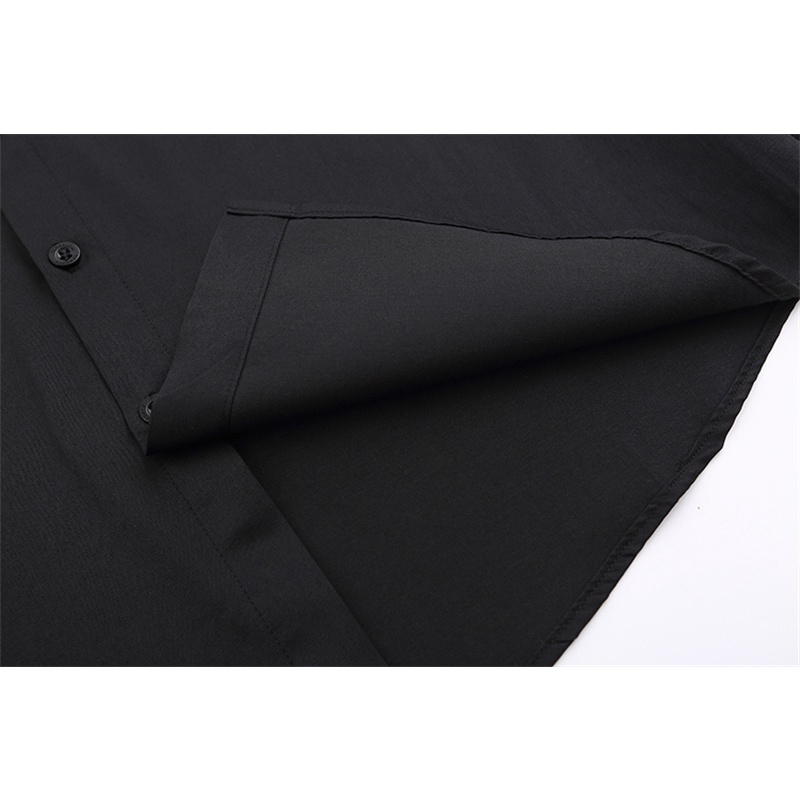 Áo Sơ Mi Tay Dài Thêu Chữ VERSACE Màu Trơn Thời Trang Chất Lượng Cao Cho Nam