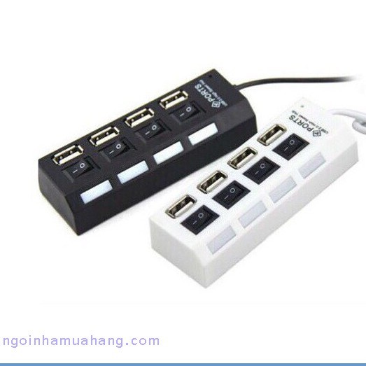 Hub USB 4P Hình ổ điện có công tắc