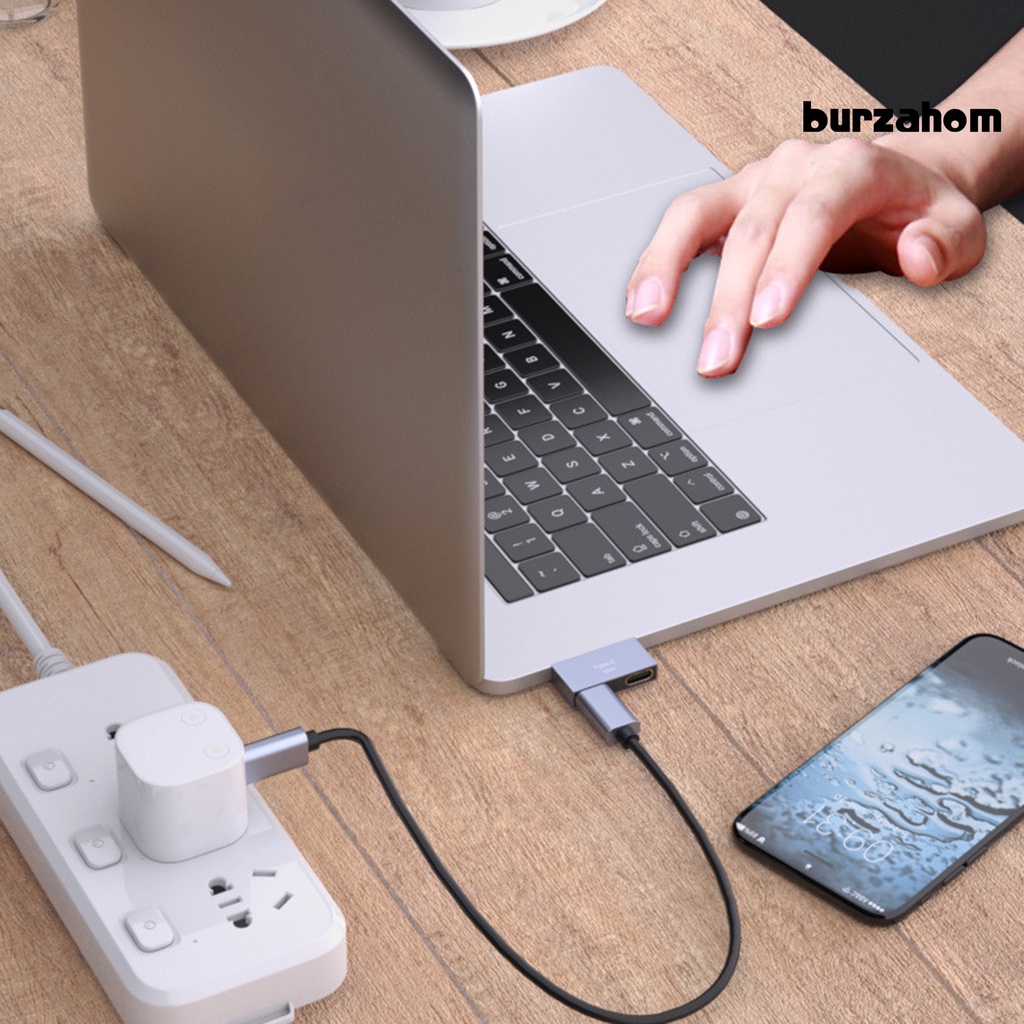 Đầu Chuyển Đổi Sạc 100W Type C Sang Cổng Cắm Type-C Bằng Hợp Kim Nhôm Cho laptop táo Pro/Air