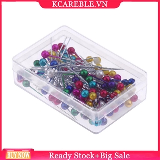 Set 100 Ghim Cố Định Vải Đầu Tròn Bằng Thép Không Gỉ 1.57in