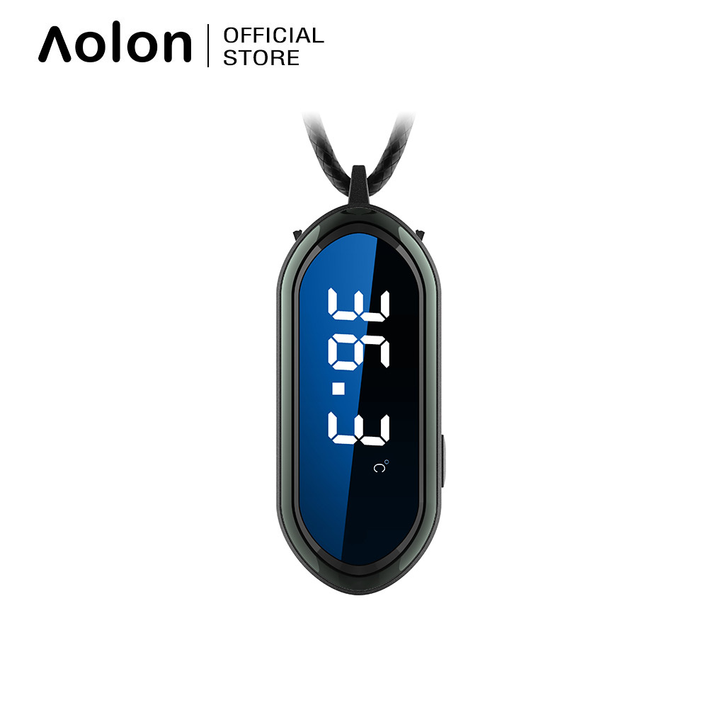 Máy lọc không khí mini Aolon F9 sử dụng ion âm hiển thị nhiệt độ có thể đeo cổ tiện lợi