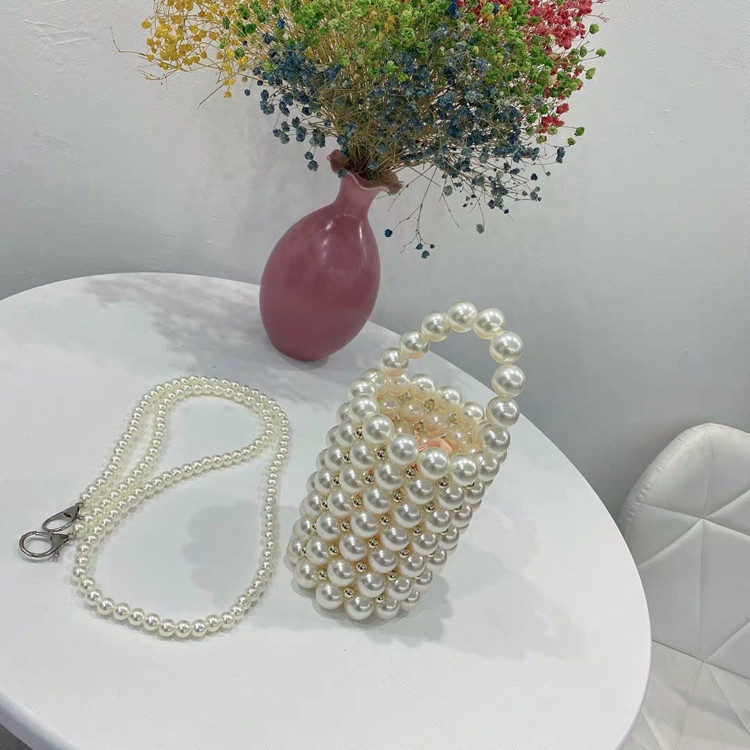 Hộp đựng vải đan Bàn tay, túi ngọc trai xách tay túi đựng túi xách túi xách túi đựng túi xách phụ nữ