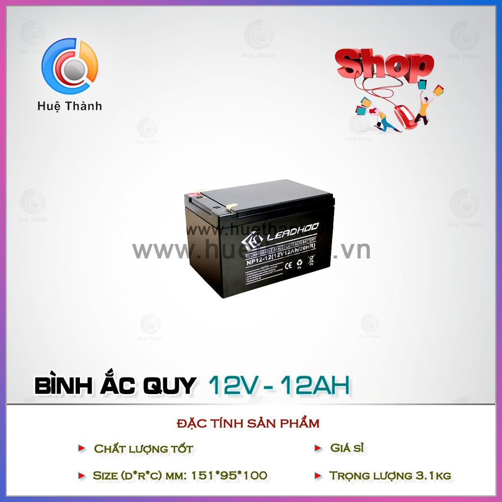 Bình ắc quy 12v-12ah, đảm bảo tin dùng, chất lượng, hàng uy tín, giá rẻ cạnh tranh, hỗ trợ lâu dài