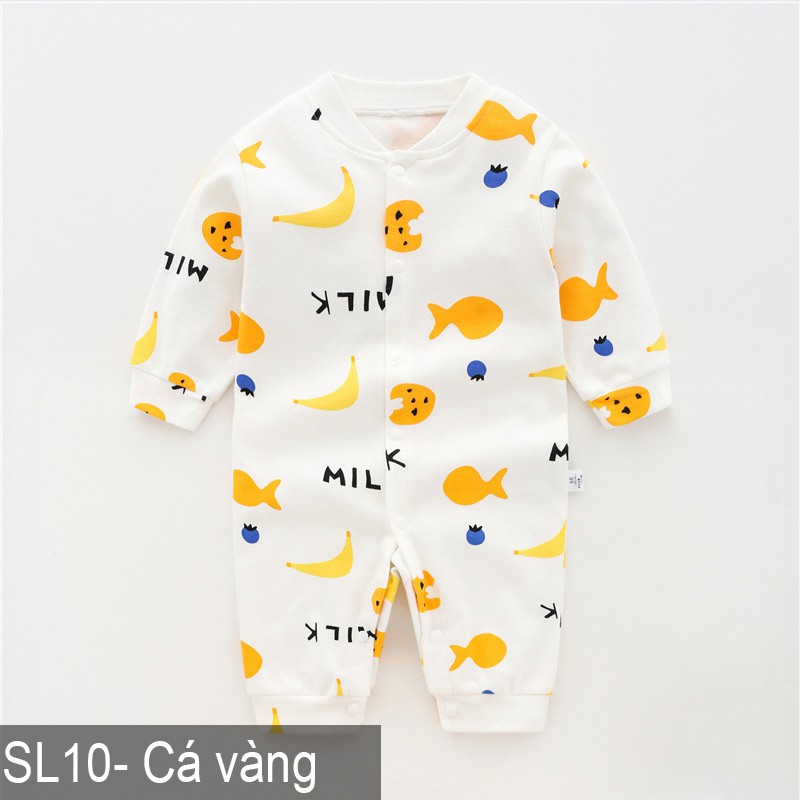Body cotton dài tay Áo liền quần cho bé trai bé gái Hàng Quảng châu xuất Nhật SL10