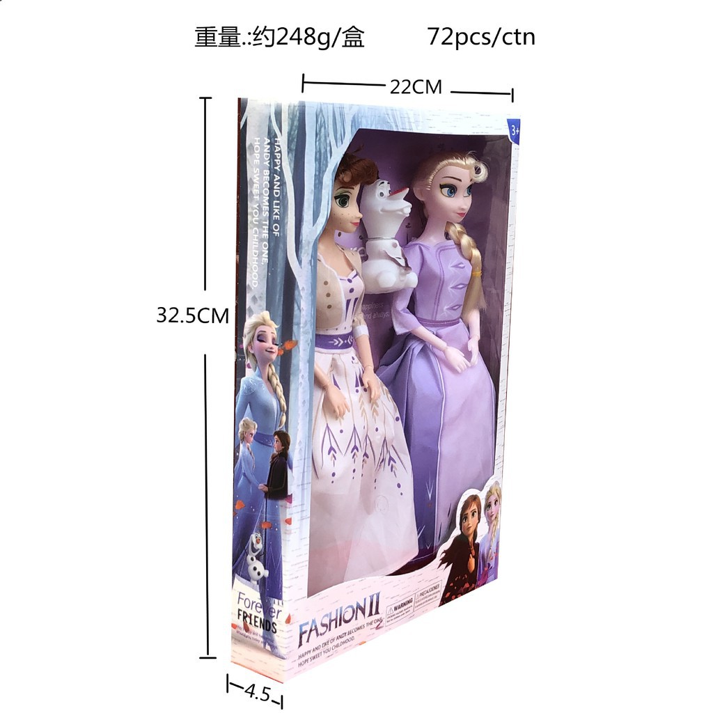 Búp Bê Nhồi Bông Hình Công Chúa Anna Elsa Olaf Trong Phim Frozen 2 Dành Cho Bé Gái 118057484