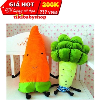 Bộ đôi cà rốt bông cải nhồi bông