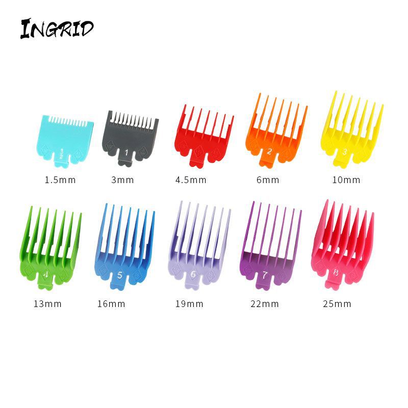 WAHL Hàng Có Sẵn Giao Hàng Ngay Lập Phương# Bộ 10 Đầu Lược Giới Hạn Bảo Vệ Tông Đơ 3-25mm Chuyên Dụng