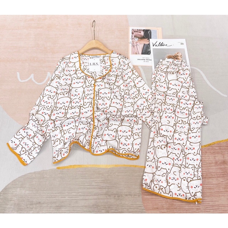 pjzama lụa satin combo 14b