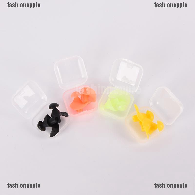 1 Cặp Nút Bịt Tai Bằng Silicone Mềm Chống Ồn Chống Thấm Nước Khi Bơi Lội