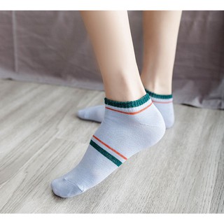 Vớ cổ ngắn sọc ngang