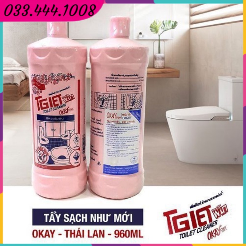 Nước Tẩy Nhà Tắm, Tolet OKAY Thái Lan 960 ML - THÁI LAN