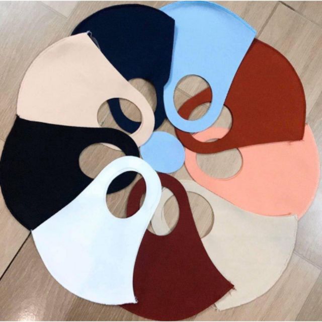 Xả hàng 10 khẩu trang su 1 lớp/nhiều màu