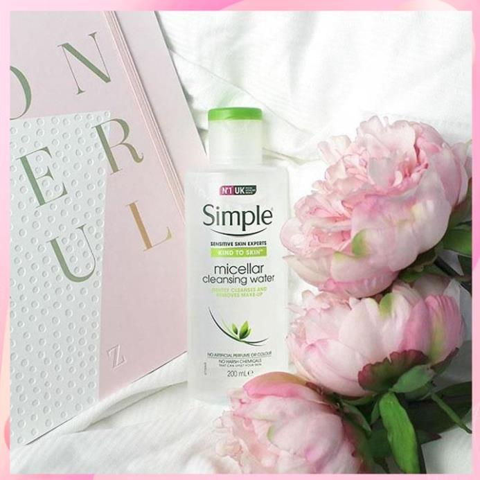 [CHÍNH HÃNG] Nước tẩy trang Simple, tẩy trang sạch sâu dịu nhẹ Kind To Skin Micellar Water