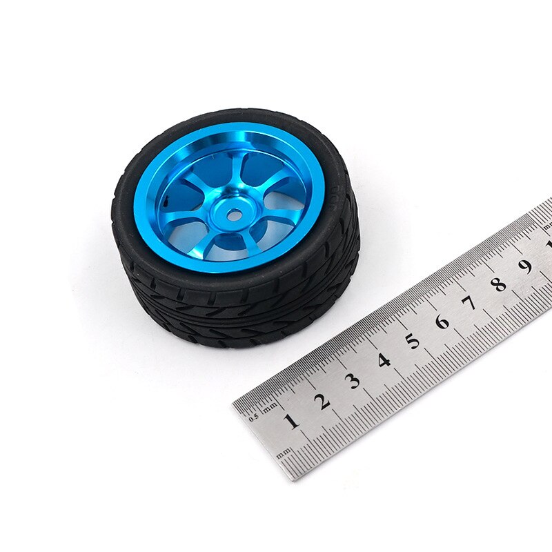 Vành và Lốp 4PCS với Bộ điều hợp 7mm đến 12mm cho 1/18 WLtoys A959-B A949 A959 A969 A979 K929 Bộ phận ô tô RC Bánh xe hợp kim nhôm