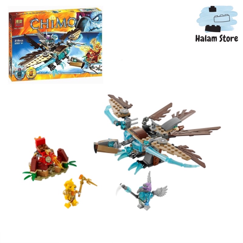 Đồ chơi xếp hình Bela 10291 70141 - Mô hình Lego Chima Kền kền băng giá của Vardy