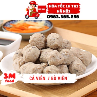 Bò viên - Cá Viên 500gr  [ Hỏa tốc tại Hà Nội ] 3M FOOD GS