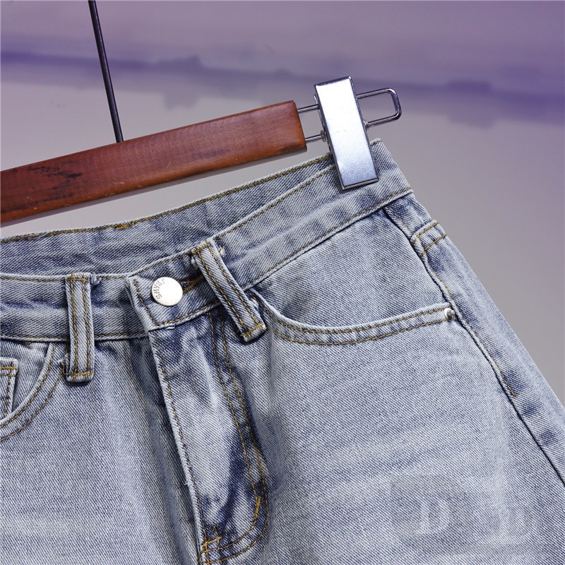 Quần Short Jean Jean Lưng Cao ThờI Trang Cho Nữ DaDu Seluar
