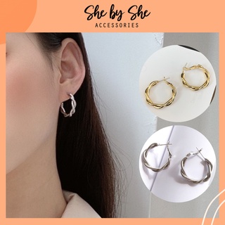 Khuyên tai nữ tròn cá tính thời trang SHEBYSHE - K17.1