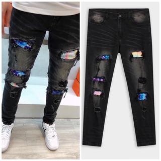 QUẦN JEAN NAM , QUẦN BÒ , ĐEN TRƠN , RÁCH GỐI PHỐI HỌA TIẾT CHẤT LIỆU CO GIÃN