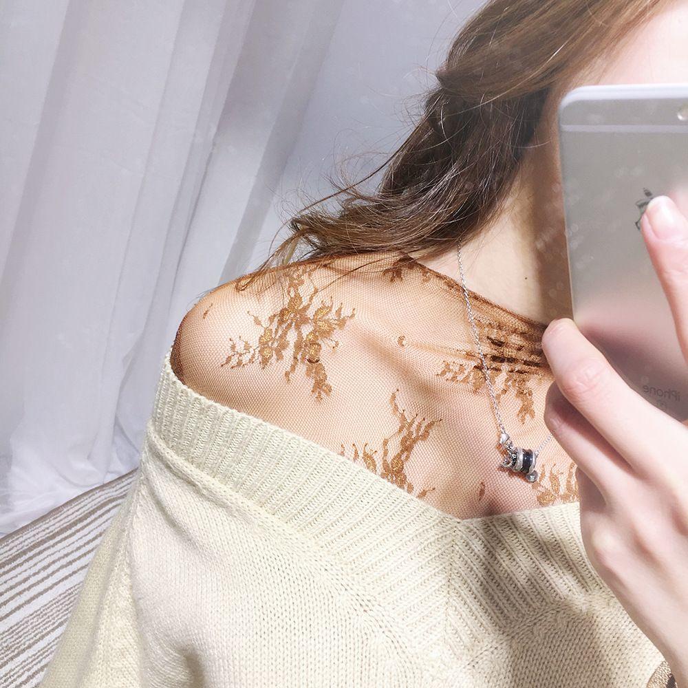 ☆Hoa Hồng☆ Áo Lưới Ren Hoa Nhiều Màu Sắc Thanh Lịch Quyến Rũ Cho Nữ