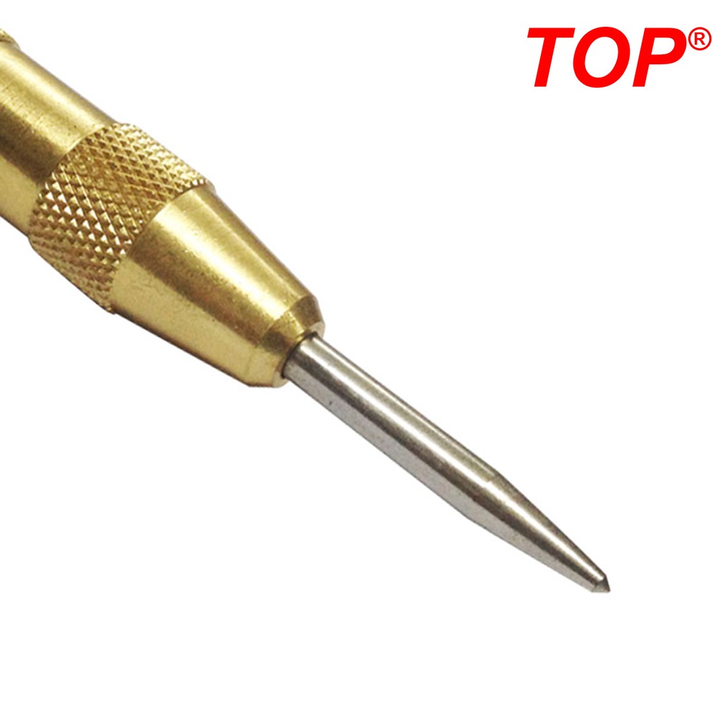 Đục lấy dấu tự động (Bung tu) thép S2 cao cấp hãng TOP, dụng cụ phá kính thoát hiểm, dụng cụ định vị, đục lỗ tâm