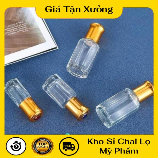 Lọ Chiết Nước Hoa ❤ TRÙM SỈ ❤ [3ml,6ml] Vỏ Lọ chiết nước hoa Dubai bi lăn Ruby rỗng, phụ kiện du lịch