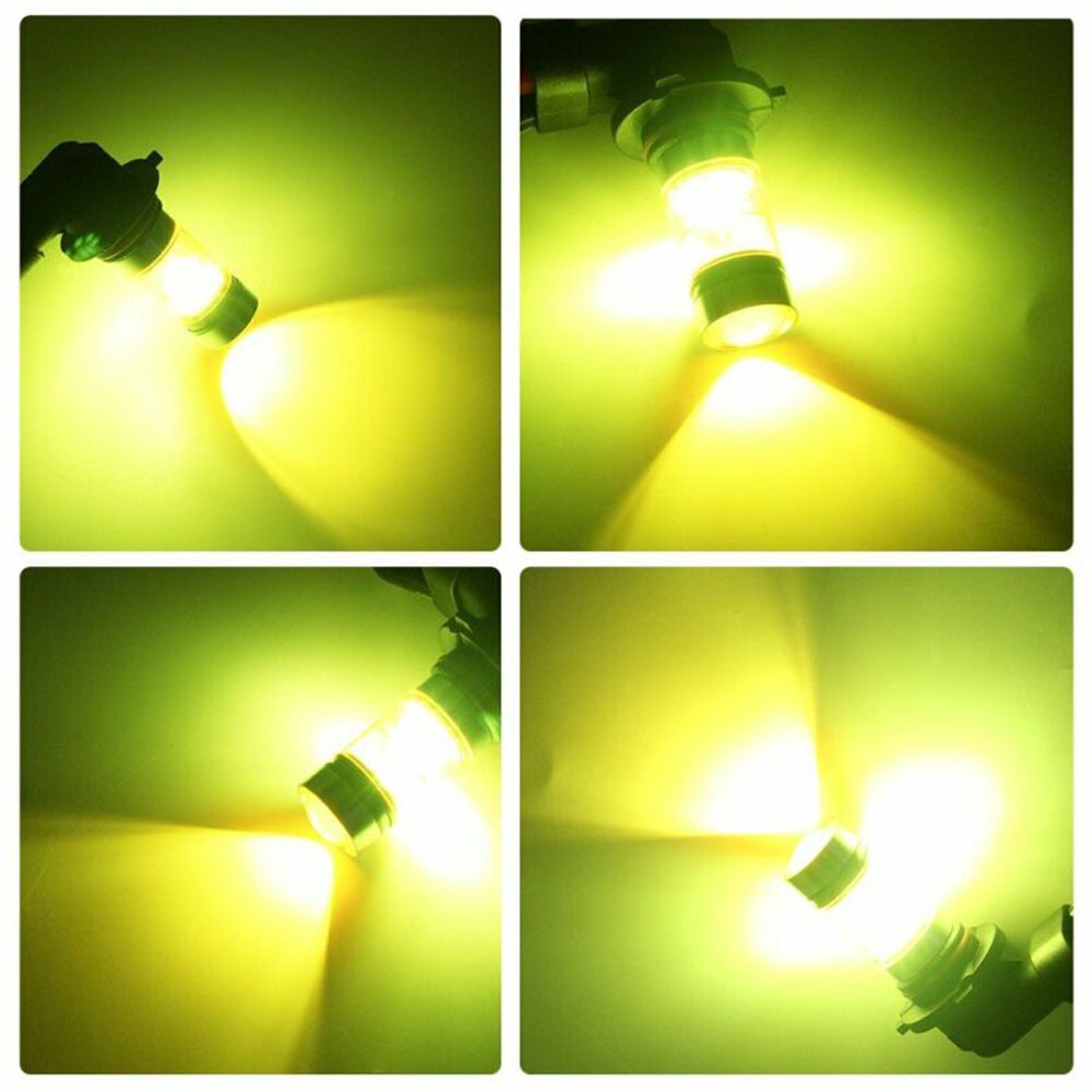 1 Cặp Đèn Led Ánh Sáng Vàng 9006/HB4 100W 1600LM 3000K 360 Độ