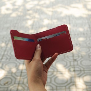 Ví da mini thủ công - Da bò nhập khẩu - Đồ da handmade - Mino Crafts VI257