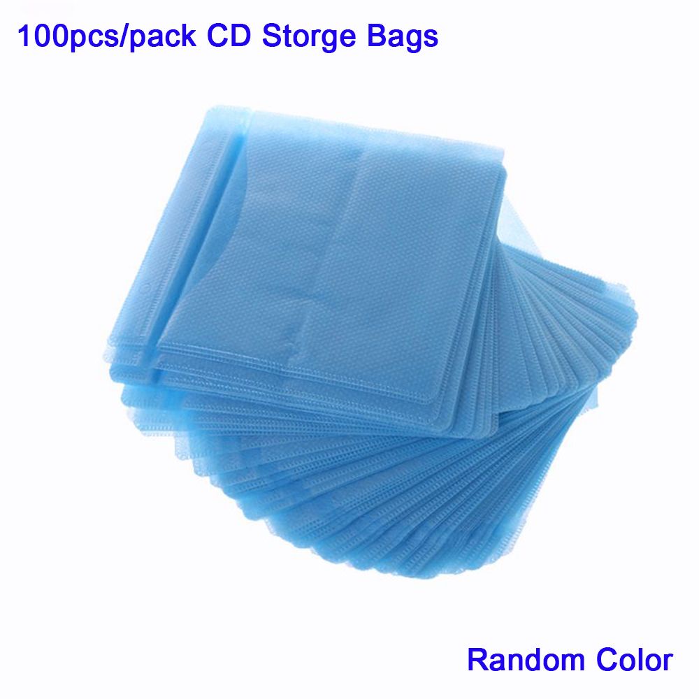Set 100 túi đựng đĩa cd/ dvd hai mặt nhiều màu sắc tiện dụng