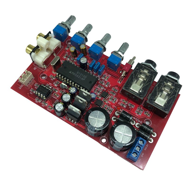 High Quality M65831AP Karaoke Pre-Board NE5532 Audio Dedicated Amplifier AC12V-15V