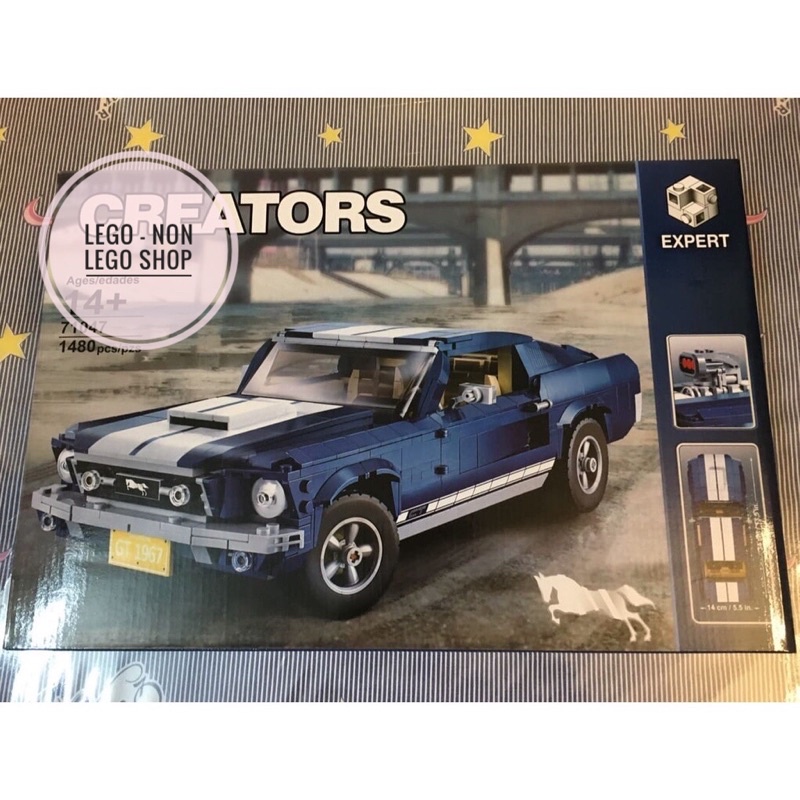 Xếp Hình 10265 Xe Cổ Điển Ford Mustang Leji 0265