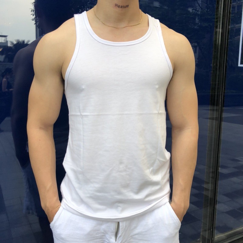 Áo Ba Lỗ Nam Áo Lá Nam Tanktop Nam Cotton 100% cực mịn và mát mẻ | BigBuy360 - bigbuy360.vn