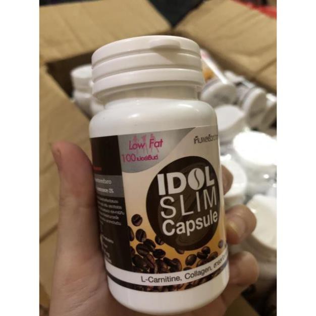 Giảm cân Coffee Idol Slim Capsule dạng viên màu trắng chuẩn Thái Lan