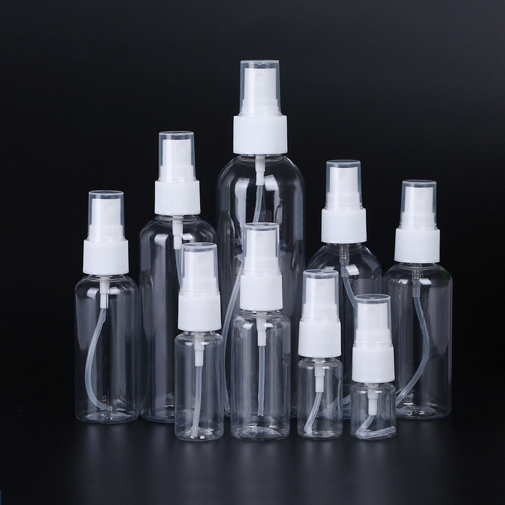 Bình Xịt Nước Hoa Mini Bằng Nhựa Trong Suốt 20/30/50/60/80/100ml/200ML