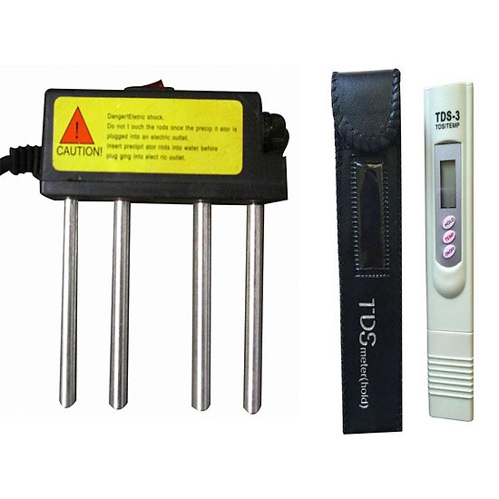 Combo bút thử nước kèm bao da và máy điện phân